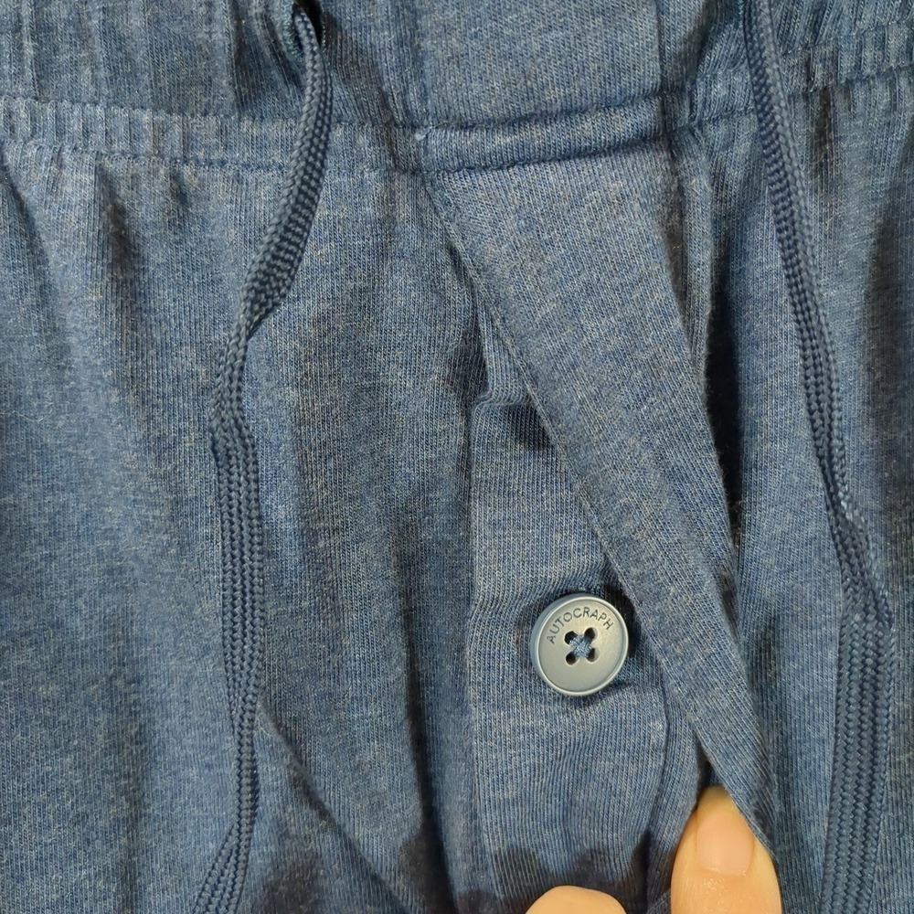 Autograph men's blue loungewear tie waist lightweight pants , size - L - Picture 3 of 9